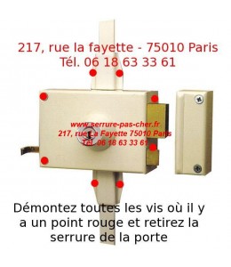 comment changer une serrure bricard chifral?