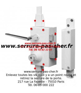 comment changer une serrure bricard chifral?