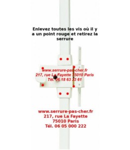 comment changer une serrure izis?