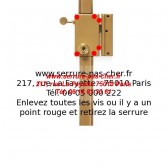 comment changer une serrure kaba expert pollux?