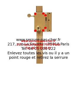 comment changer une serrure kaba expert pollux?