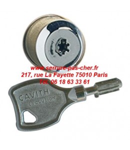 cylindre de serrure cavith + clé cavith