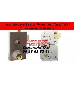 montage à blanc fichet - mécanisme Fichet multipoints