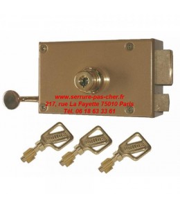 serrure pollux monopoint a tirage