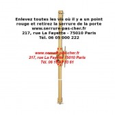 comment changer une serrure cavith?