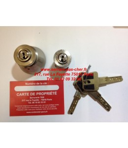 cylindre adaptable serrure bricard rempart