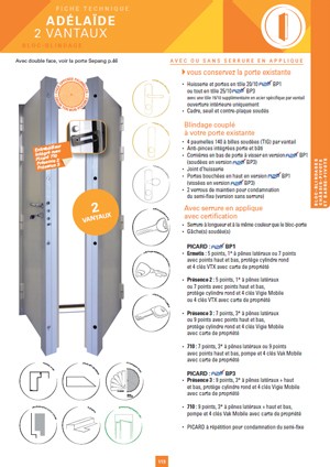blindage parisien picard adélaïde 2 ventaux