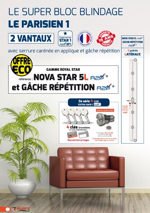 blindage le parisien 2 ventaux