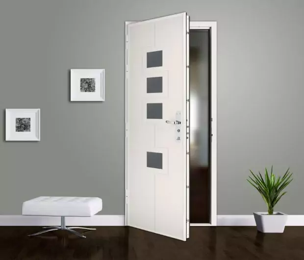 porte renforcé par tôle de blindage