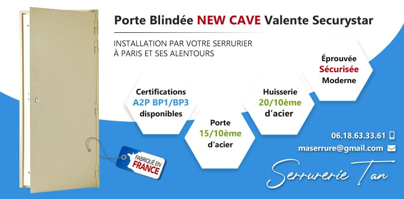 Porte de cave blindée New Cave Valente Securystar