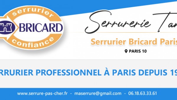 Trouver un serrurier bricard à Paris