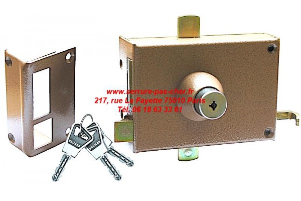 serrure bricard supersurete horizontale à tirage