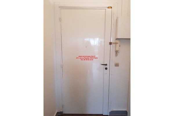 Serrure carénée 5 points avec tôle de blindage peinte